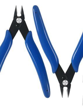 Micro 170 Wire Cutters, 5'' Precision Flush Cutters with Spring, Diagonal Side C